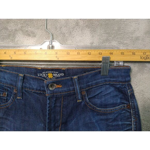 Lucky Brand Jeans Women 6/28 Blue Denim Boot Cut Sweet N Low Stretch Dark Wash - Picture 3 of 10